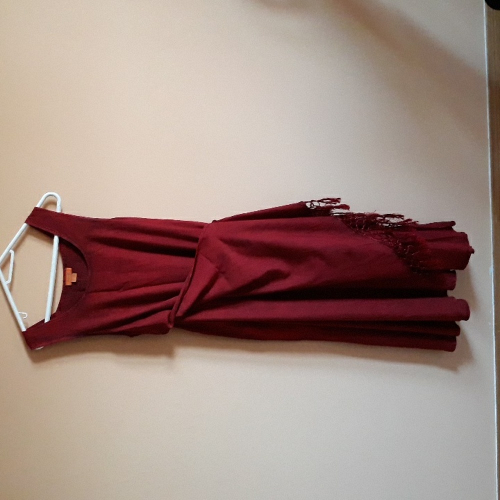 Sakkas Burgundy Maxi Dress
